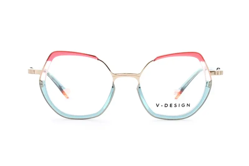 V.Design 6086_ALISON coloris BL, lunettes de vue, vue de face