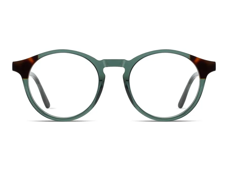 Komono Archie, lunettes de vue coloris havana emerald, vue de face